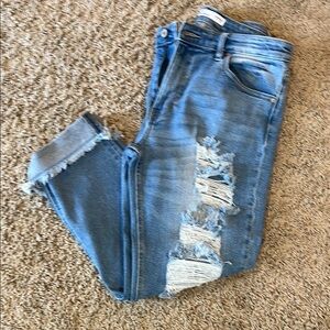 KanCan Women's Blue Ankle & Cropped Jeans